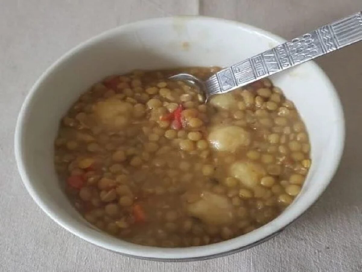 Lentil Stew with Dumplings Caribbean Style